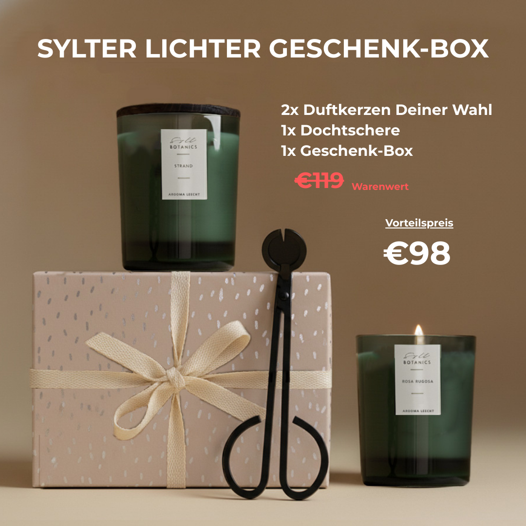 GESCHENK-BOX SYLTER LICHTER (PRODUKTE SELBER AUSWÄHLEN)